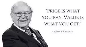 value investing Warren Buffet frasi