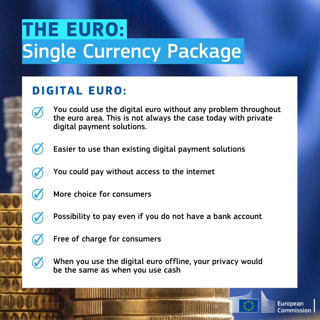 lancio euro digitale benefici